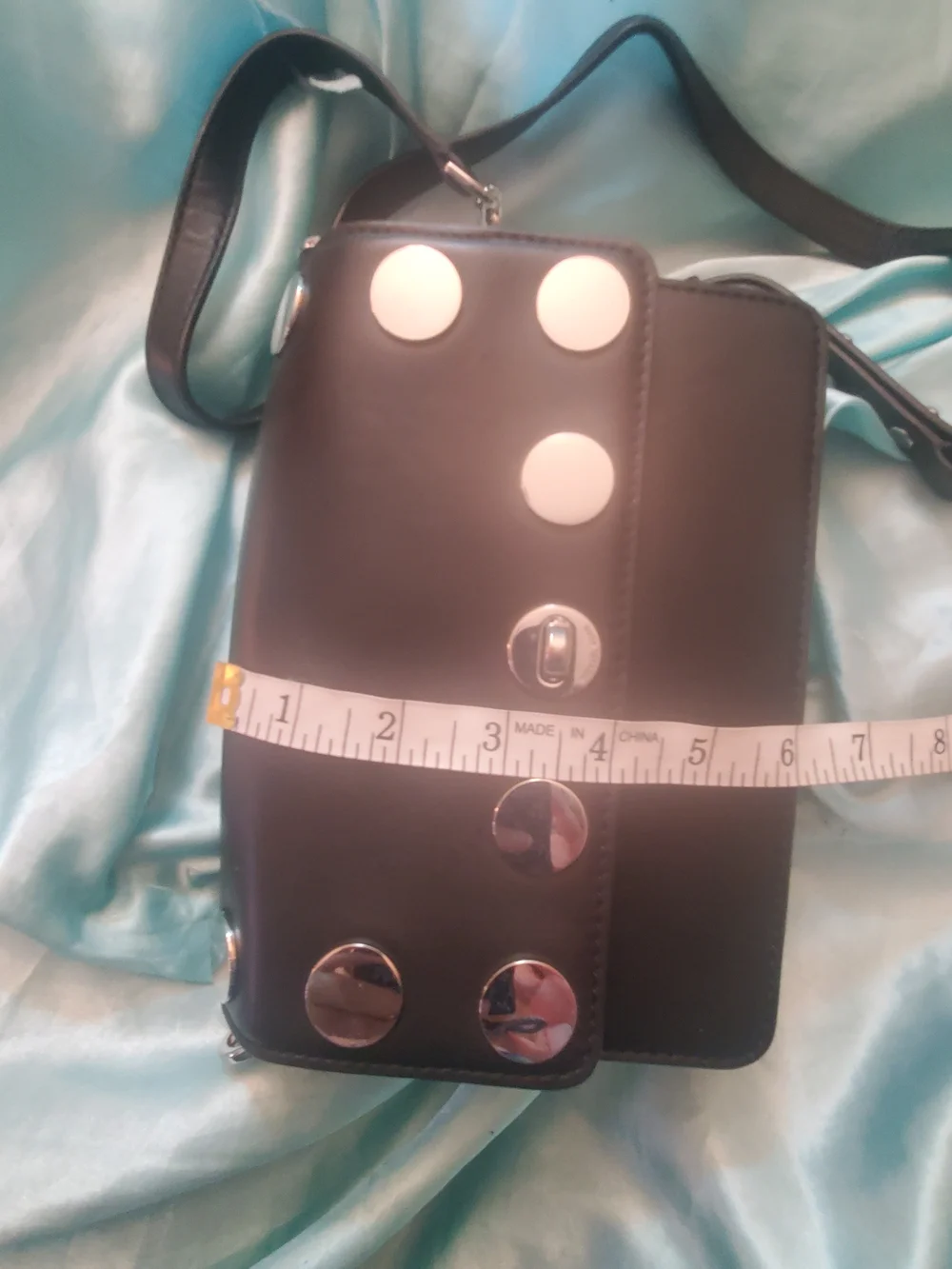 Michael Kors Black Crossbody with Silver Stud Accents